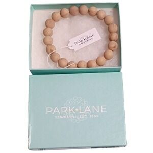 Park Lane‎ Natural Wood Bead Bracelet